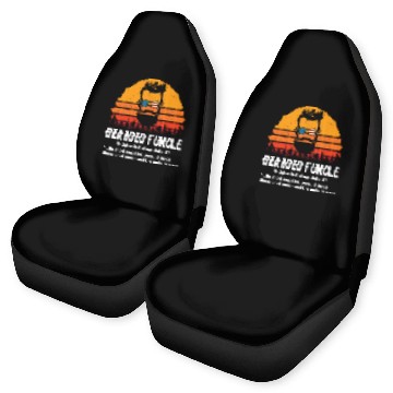 Discover Bearded Funcle Definition Mens Car Seat Covers