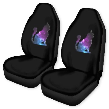 Discover Galaxy Cat Gift Car Seat Covers