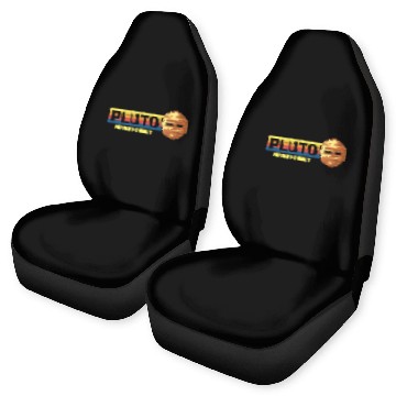 Discover Pluto Never Forget Science Space Retro Car Seat Covers