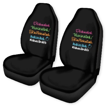 Discover Educated Vaccinated Caffinated Dedicated Educator Car Seat Covers