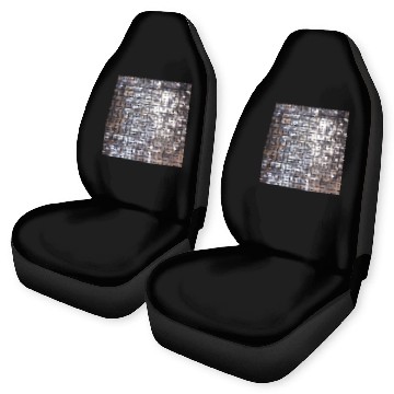 Discover Silver Sparkling Sequin Look Car Seat Covers