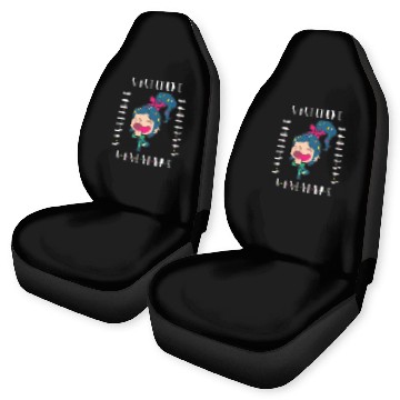 Discover Disney Wreck-It Ralph Chibi Vanellope Excited Portrait Zip Car Seat Covers