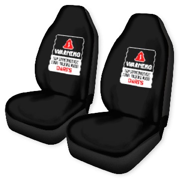 Discover Retro Graphic Dart Player Darts Dartboard Triple 20 Bullseye 13 Car Seat Covers