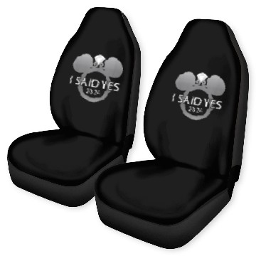 Discover Disney I Said Yes 2024 Engagement Ring Proposal Mickey Car Seat Covers