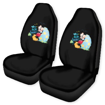 Discover Disney Mickey Oh Boy Easter Baseball Tees Car Seat Covers