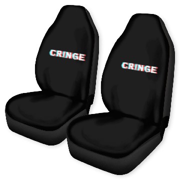 Discover Optical Illusion Cringe Car Seat Covers