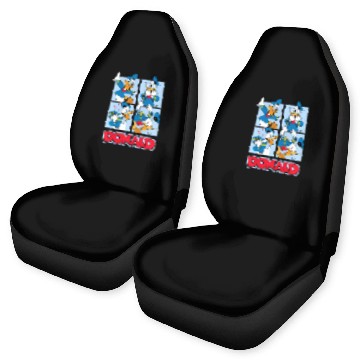 Discover Disney - Donald Duck Grid Baseball Tees Car Seat Covers
