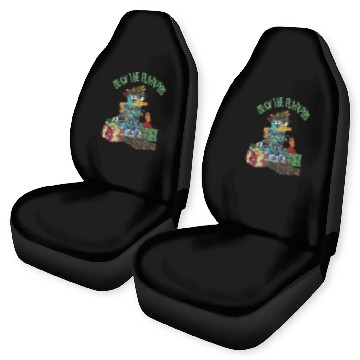 Discover Disney Phineas and Ferb Christmas Perry Deck The Platypus Hawaiians Car Seat Covers