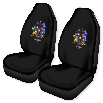 Discover Disneyss Kingdom Hearts Magical Characters Mash Up Chest Logo Baseball Tees Car Seat Covers