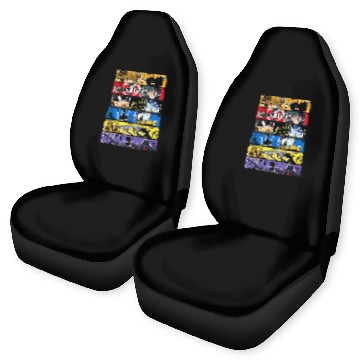 Discover Disneyss Kingdom Hearts Epic Character Panels Distressed Logo Car Seat Covers