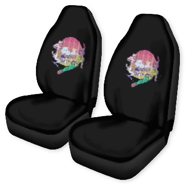 Discover Disneyss Peter Pan Retro Distressed Group shots Big Chest Logo Zip Car Seat Covers