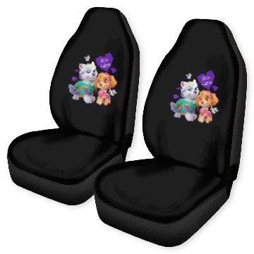 Discover PAW Patrol Skye & Everest Character Car Seat Covers