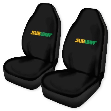 Discover Subway-Logo Baseball Tees Car Seat Covers