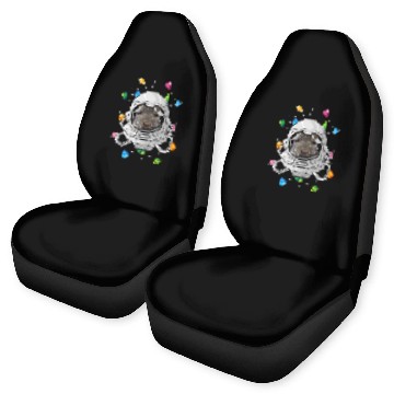 Discover Astronauts Squirrel Astronaut Animal Deep In Space Cosmic Universe Zip Car Seat Covers