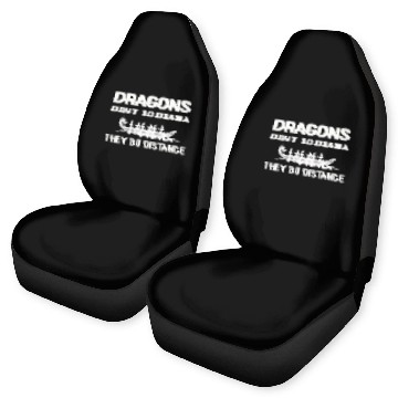 Discover Dragons Dont Do Drama They Do Distance Dragon Boat Zip Car Seat Covers