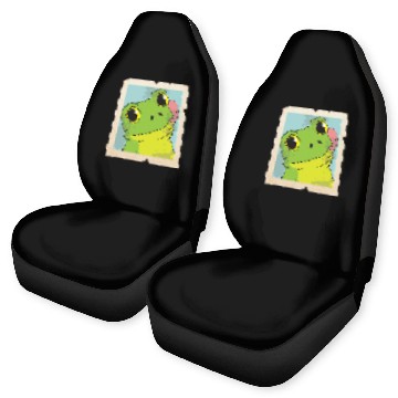 Discover Frog Toad selfie animal self portrait vintages photo Car Seat Covers