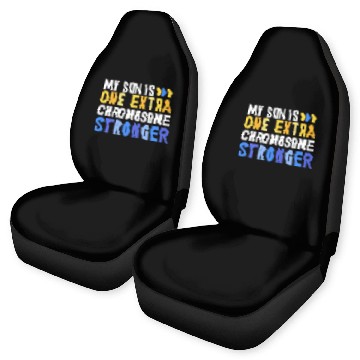 Discover Family Down Syndromes Awareness My Son One Extra Chromosome Car Seat Covers