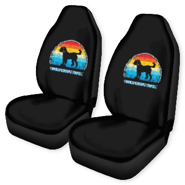 Discover Dog Goldendoodle vintages Design Dog paw Car Seat Covers