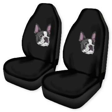 Discover I love my BOSTON TERRIER DOG Nice portrait Car Seat Covers