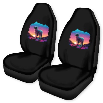 Discover Retro Aesthetic Lamb Baseball Tees Car Seat Covers