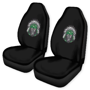 Discover Gorilla Indian Aztec Illustration Car Seat Covers
