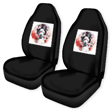 Discover Eternal Geisha Fusion Cherry Blossoms Art Car Seat Covers