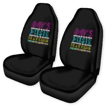 Discover 80s Music Matter Baseball Tees Car Seat Covers