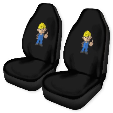 Discover Construction Manager Builder Monkey Construction Worker Car Seat Covers