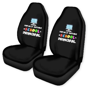 Discover School Principal Appreciation Virtually Awesome Car Seat Covers