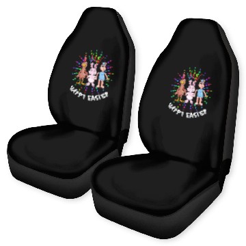 Discover Rabbits Easter bunny Easter lamb and hen Happy Easter Car Seat Covers
