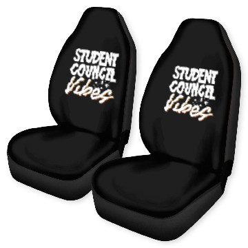 Discover Student Council Vibes 7 Baseball Tees Car Seat Covers