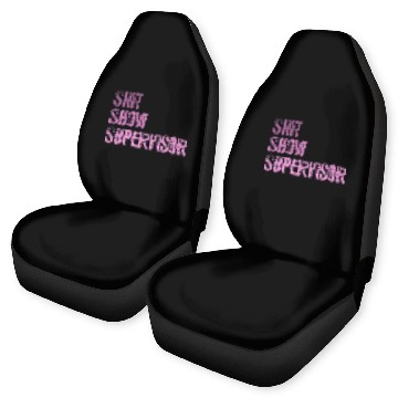 Discover Shit Show Supervisor Teacher Mom Dad Boss Manager Management Zip Car Seat Covers