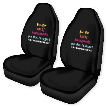 Discover Future Speech Language Pathologist Student SLP Car Seat Covers