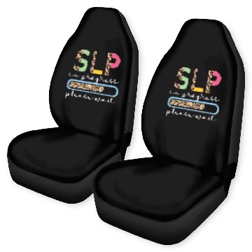Discover Future SLP In Progress Speech Language Pathologist To Be 1 Baseball Tees Car Seat Covers