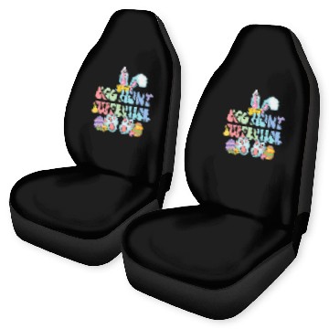 Discover Egg Hunt Supervisor Egg Hunter Matching Easter Rabbit Ears Baseball Tees Car Seat Covers