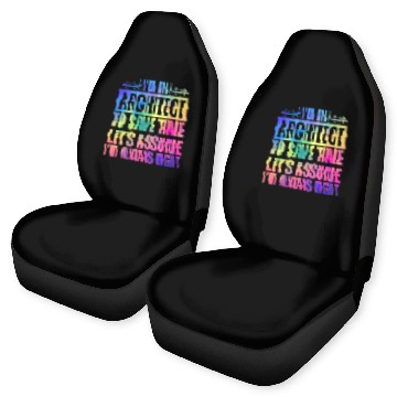 Discover Funny Architect Art For Men Women Future Architecture Lover 2 Car Seat Covers