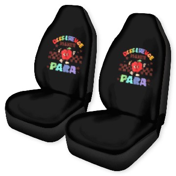 Discover Difference Maker Para Paraprofessional Apple Teacher Retro Baseball Tees Car Seat Covers