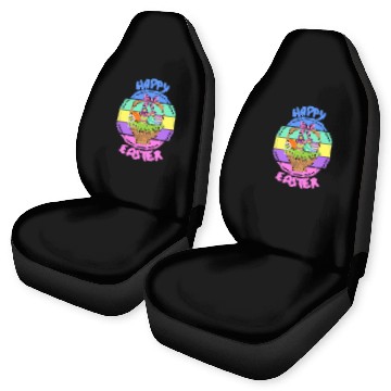 Discover Happy Easter Egg Basket Car Seat Covers