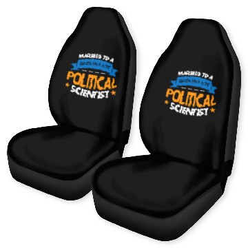 Discover Funny Political Scientist Political Science Pol Sci  4 Car Seat Covers