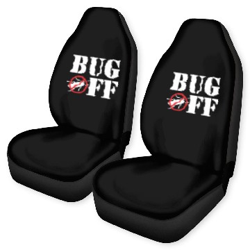 Discover Bug Off Exterminator Pest Control Zip Car Seat Covers