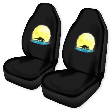 Discover Armadillo Lovers Full Moon Light Baseball Tees Car Seat Covers