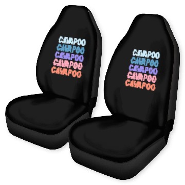 Discover Cavapoo Pet Funny Modern Repeated Text Design Zip Car Seat Covers