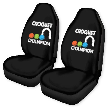 Discover Sport Croquet Funny Gift Croquet Champion Baseball Tees Car Seat Covers