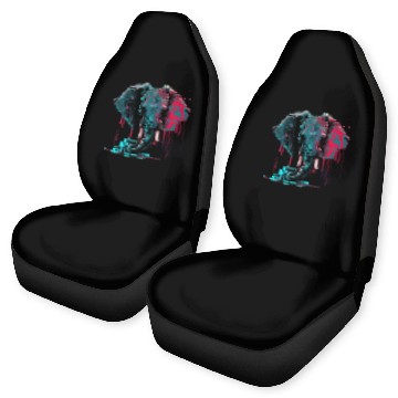 Discover Elephant Mammal art abstract animal print motif Baseball Tees Car Seat Covers