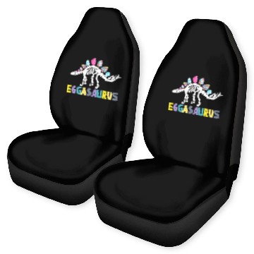 Discover Dinosaur Pet Eggasaurus Stegosaurus Easter Egg Dinosaur Funny Easter1 Car Seat Covers