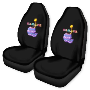 Discover Dinosaur Pet Eggasaurus Stegosaurus Easter Egg Dinosaur Funny Easter Car Seat Covers
