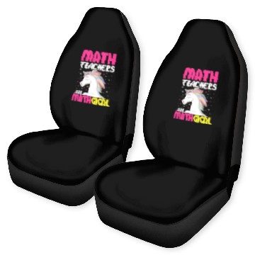 Discover Unicorn Pet Math Teachers Are Magical Unicorn Funny Math Teacher Lovers Baseball Tees Car Seat Covers