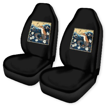 Discover Ferret Pet Surrealism Japanese Painting Weasel 3 Car Seat Covers