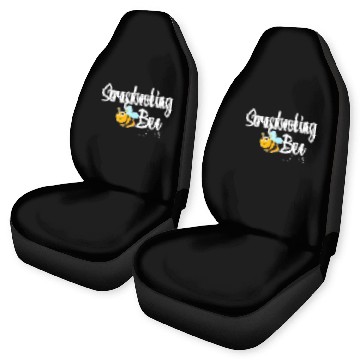Discover Book Fun Scrapbooking Bee Bumblebee Funny Car Seat Covers