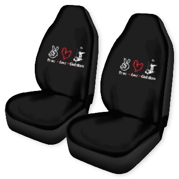 Discover Peace Love Custodian School Custodian Janitor Appreciation Car Seat Covers